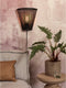 GOOD&MOJO Wandlamp Merapi - Bamboe Zwart - 30x15x30cm - Binnen Modern