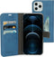 Mobiparts iPhone 12 Pro Max - Flip cover - Ruimte voor pasjes - Steel Blue