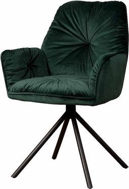 SIDD Palma armchair - fabric Bluvel 78 green