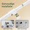 SoBuy KLS04-II-W - Telescopisch Kledingrek - Verstelbaar 209-311 cm breed 200-295 cm hoog - Wit