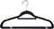 DoaBuy Kleerhanger Zwart Vilt - Anti-slip - 10 stuks