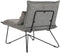 Leunstoel DKD Home Decor 66 x 78 x 75 cm Zwart Grijs Metaal