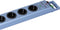 Brennenstuhl 1153340338 Overspanningsveilige stekkerdoos 8-voudig Blauw (metallic) Randaarde stekker 1 stuk(s)