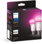 Philips Hue White en Color Ambiance - Slimme LED Lamp - 1100 Lumen Bluetooth (2 stuks)