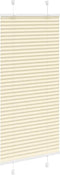 vidaXL - Plissé - rolgordijn - 60x150 - cm - stofbreedte - 59,4 - cm - polyester - crème