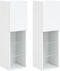 vidaXL - Tv-meubels - met - LED-verlichting - 2 - st - 30,5x30x102 - cm - wit