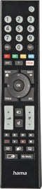 Hama 00221065 - Universele infrarood afstandsbediening voor Grundig TV - Lerende functie - Lichtgevende knoppen