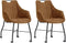 MX Sofa Eetkamerstoel Metric - Cognac (set van 2 stoelen)