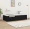 vidaXL - Slaapbank - 75x190 - cm - massief - grenenhout - zwart