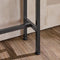 SoBuy FSB19-XL-N - Consoletafel - Smal Design Ruimtebesparend Hout/Metaal - Natuur/Zwart 120x20x80cm