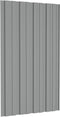 vidaXL - Dakpanelen - 36 - st - 80x45 - cm - gegalvaniseerd - staal - grijs