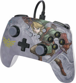 PowerA Enhanced Wired Controller - Gamepad - 3,5 mm audio-aansluiting - Grijs