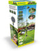 Kinzo Verstelbare Tuindouche - ⌀56 x 160/220CM - Douchekop 6 Waterstanden - Groen/Zilver