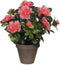 Mica Decorations Azalea - Kunstplant in Bloempot - Onderhoudsvrij - Perzik