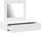 vidaXL - Wandkaptafel - met - LED-verlichting - - - Wit