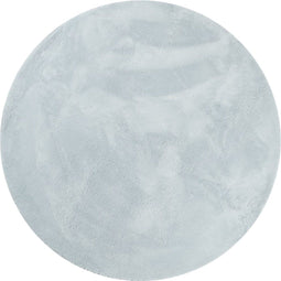 vidaXL - Vloerkleed - HUARTE - laagpolig - zacht - wasbaar - Ø - 120 - cm - blauw