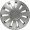 Carpoint Silverstone - Wieldoppen 17 Inch - Set van 4 - Zilver