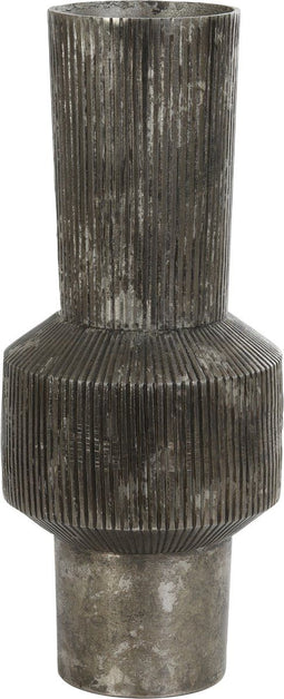 Light & Living Vaas Benzo - Zwart - Ø20cm - Modern