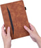Lunso - Geschikt voor iPad 10 (2022) - Luxe Bookcase hoes - Bruin