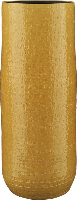 Mica Decorations Floyd Ronde Vaas - H70 x Ø28 cm - Keramiek - Oker
