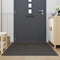 vidaXL - Deurmat - 115x200 - cm - streep - zwart - en - grijs