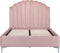 Bed Vierkant - Velvet Roze- 215x136x131cm - Richmond