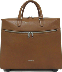 Gigi Fratelli Dames Leren Laptop Trolley 15.6 inch Romance Business ROM8015 Saddle Bruin