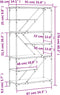 vidaXL - Boekenrek - 91x36x176 - cm - bewerkt - hout - en - staal - sonoma - eikenkleur