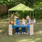 Step2 All Around Playtime Patio with Canopy Speelhuis - Patio van kunststof - Geschikt voor kinderen in Rolstoel en Mindervaliden - Met Speelkeuken & accessoires - Zand en water speelgoed