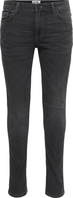 ONLY & SONS ONSLOOM JOG - Heren Jeans - Slim fit - Zwart - Maat W30 x L34
