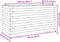 vidaXL - Plantenbak - 90x40x49,5 - cm - massief - grenenhout - wit