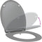 vidaXL - Snelsluiting - Toiletkap - met - Soft - Close - Duroplast - Grijs