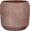 Mica Decorations Amadora Bloempot - 25x25x24 cm - Donkerbruin