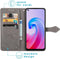 iMoshion Hoesje Geschikt voor Oppo A96 Hoesje Met Pasjeshouder - iMoshion Mandala Bookcase - Grijs