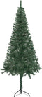 vidaXL - Kunstkerstboom - hoek - 180 - cm - PVC - groen