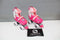 Nijdam Feather Drops - Rolschaatsen - Verstelbaar 33-36 - Roze