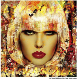 Canvas Vrouw 120 x 4 x 120 cm