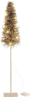 J-Line boom Takken - bruin/camel - LED lichtjes - medium