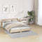 vidaXL - Shaggy - Vloerkleed - met - Latex - Achterkant - Grijs - 160x160 - cm