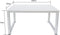 Bureau computer tafel - keukentafel - metaal hout - 120 cm x 60 cm - wit