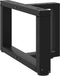 vidaXL - Salontafelpoten - 2 - st - T-vormig - 50x25x(30-31) - cm - staal - zwart