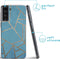 imoshion Hoesje Geschikt voor Samsung Galaxy S21 FE Hoesje Siliconen - imoshion Design hoesje - Blauw / Meerkleurig / Goud / Blue Graphic