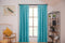 Larson - Luxe effen blackout gordijn - met haken - 1.5m x 2.5m - Turquoise
