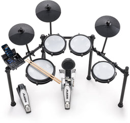 Alesis Nitro Max Kit - Elektrisch Drumstel - 10" Dual Zone Snare Bluetooth 440+ Klanken Rood