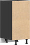 vidaXL - Onderkast - Riga - 40x44,5x81,5 - cm - bewerkt - hout - zwart