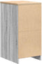 vidaXL - Garagekast - 40x51x85 - cm - massief - grenenhout - grijs - sonoma