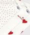 Petit Bateau - Set van 3 Rompertjes - Ribstof - Maat 80 (set van 3)