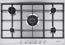 SMEG P272XGHNLK - Gaskookplaat - 5 branders - RVS - 70 cm
