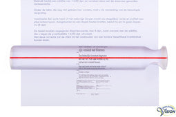 Able2 Schweizer Leesliniaal 432202 – 22 cm, 1.5x Vergroting met Rode Geleidelijn