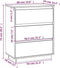 vidaXL - Dressoir - 60x34x75 - cm - massief - grenenhout - honingbruin